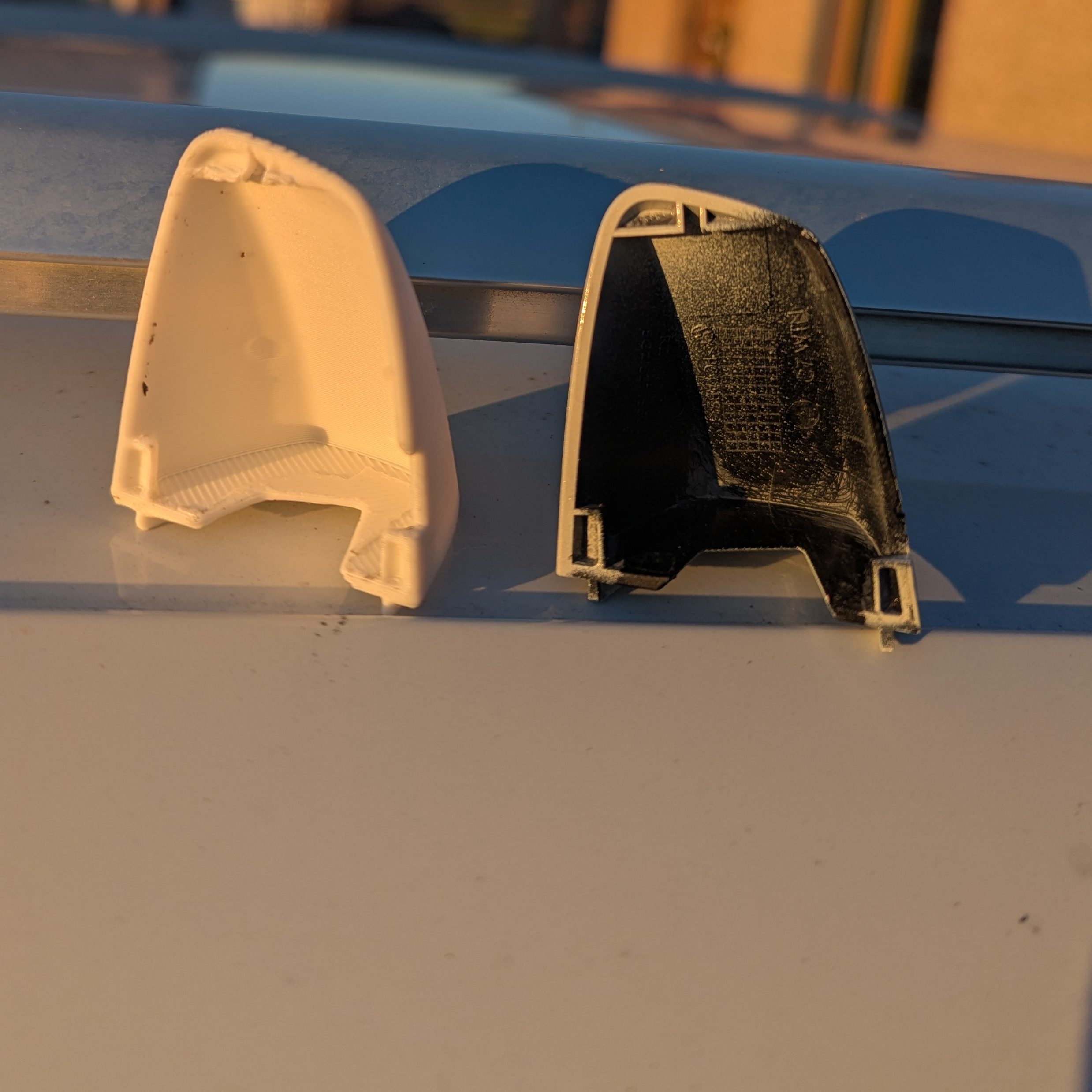 Print and original, side by side